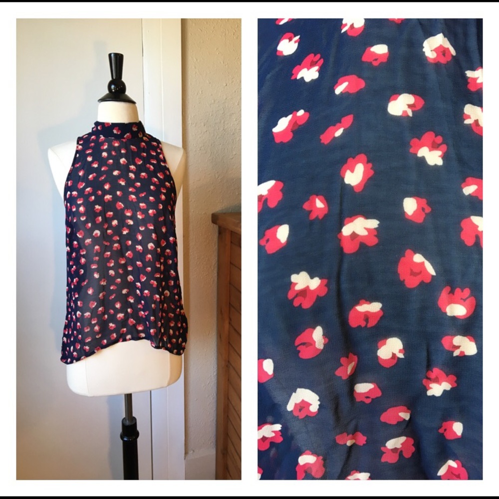 Sheer Flower Blouse